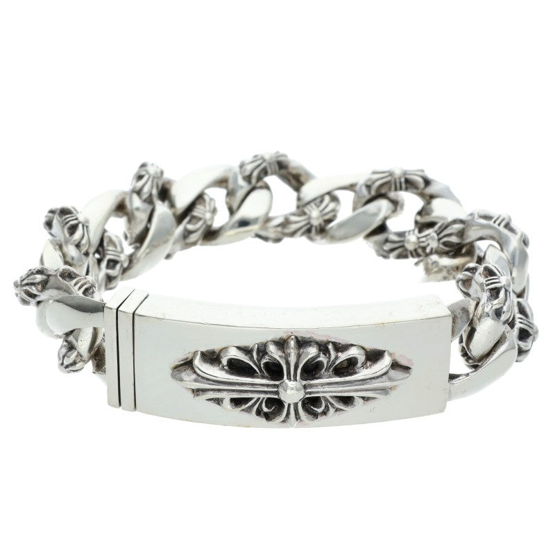 Chrome Hearts ID FLORAL CRS Silver Bracelet Size 13LINK