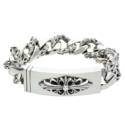 Chrome Hearts ID FLORAL CRS Silver Bracelet Size 13LINK