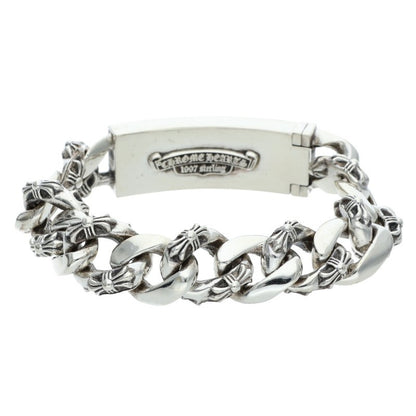 Chrome Hearts ID FLORAL CRS Silver Bracelet Size 13LINK