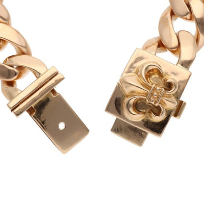 Chrome Hearts 22K BS Fleur ID Box Gold Bracelet Size 15LINK