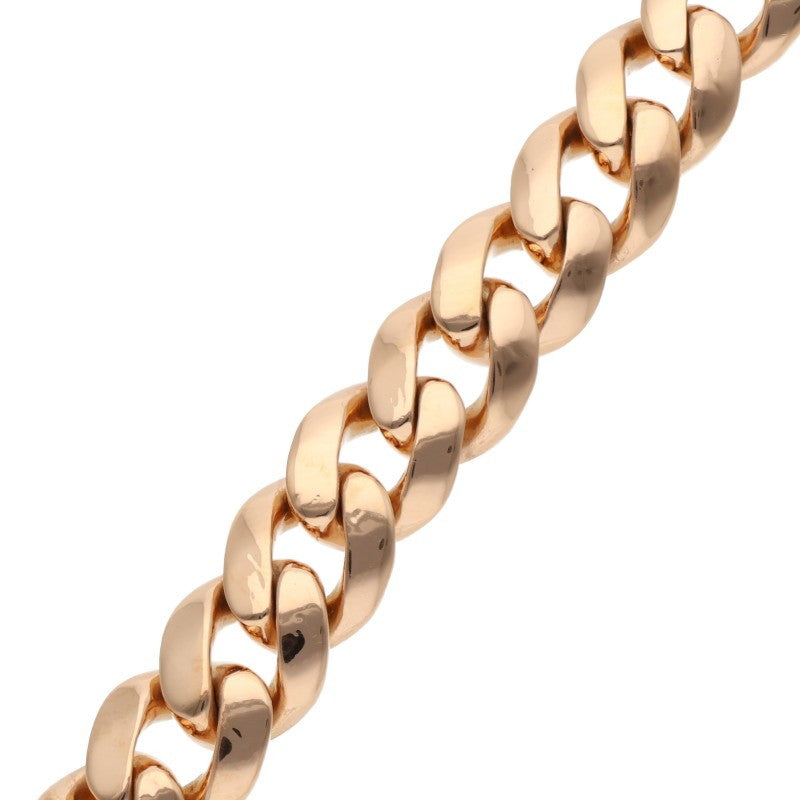 Chrome Hearts 22K BS Fleur ID Box Gold Bracelet Size 15LINK