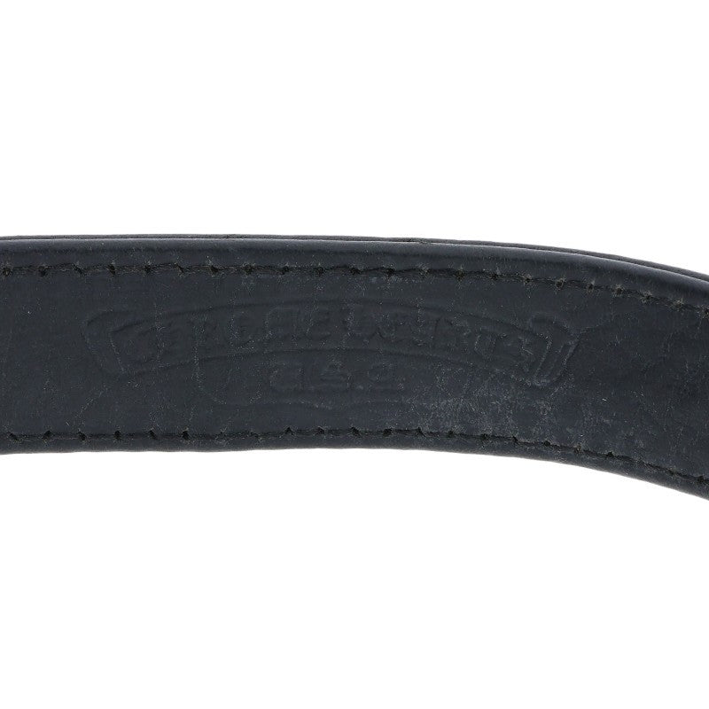 Chrome Hearts 3BTN 2SNP Heart Leather ONE SIZE Bracelet Size ONE SIZE