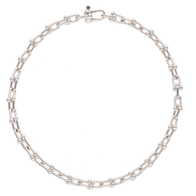 TIFFANY&Co. HardWear Micro Link Silver Bracelet Size L