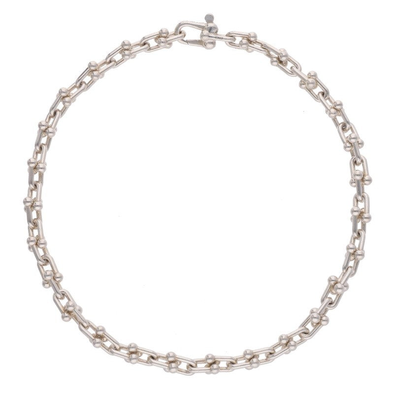 TIFFANY&Co. HardWear Micro Link Silver Bracelet Size L