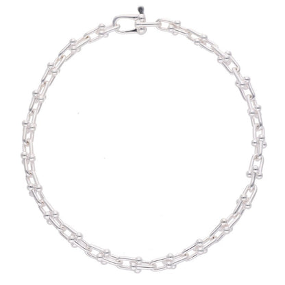 TIFFANY&Co. HardWear Micro Link Silver Bracelet Size L