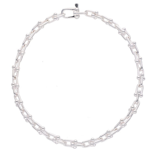 TIFFANY&Co. HardWear Micro Link Silver Bracelet Size L