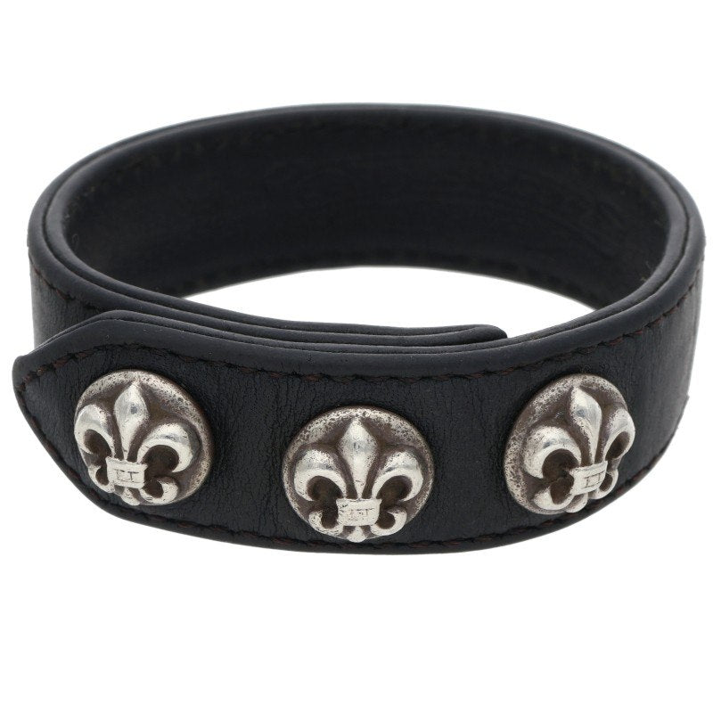 Chrome Hearts BS Fleur 3BTN 2SNP ONE SIZE Bracelet Size ONE SIZE