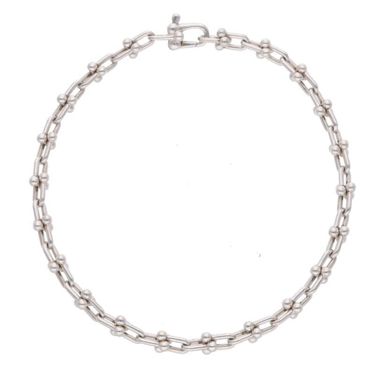 TIFFANY&Co. HardWear Micro Link Silver Bracelet Size L
