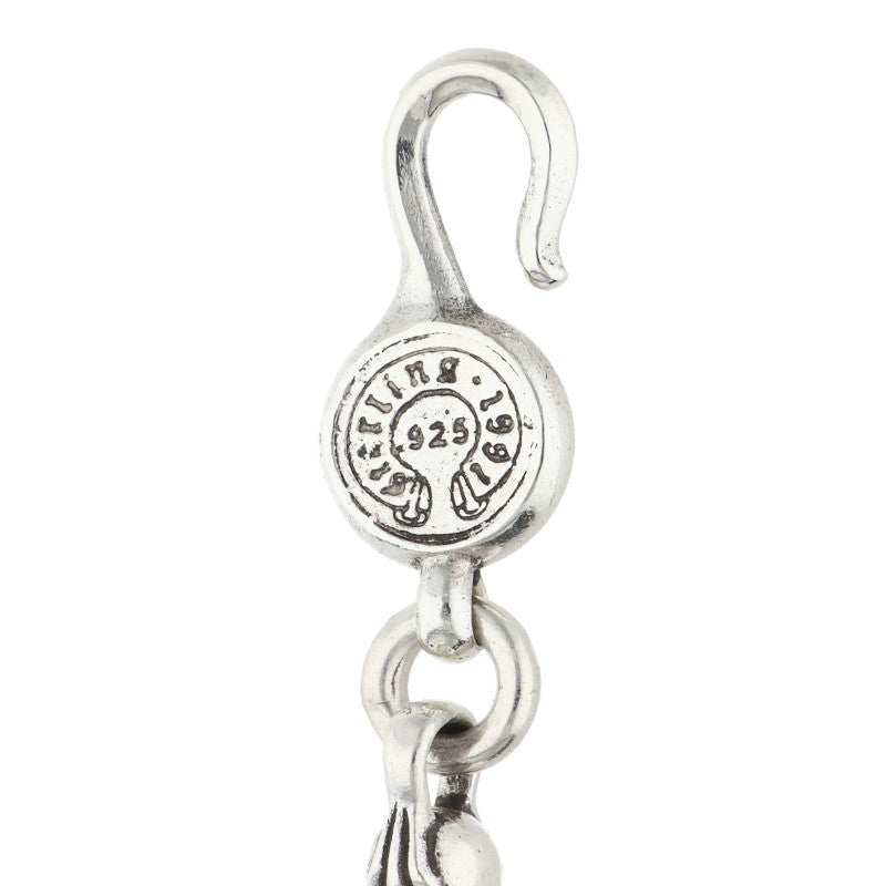 Chrome Hearts Barrel Link w/ Tiny Cross Bracelet Size 7LINK