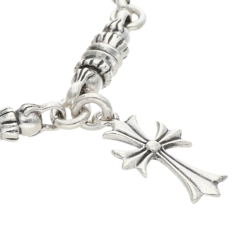 Chrome Hearts Barrel Link w/ Tiny Cross Bracelet Size 7LINK
