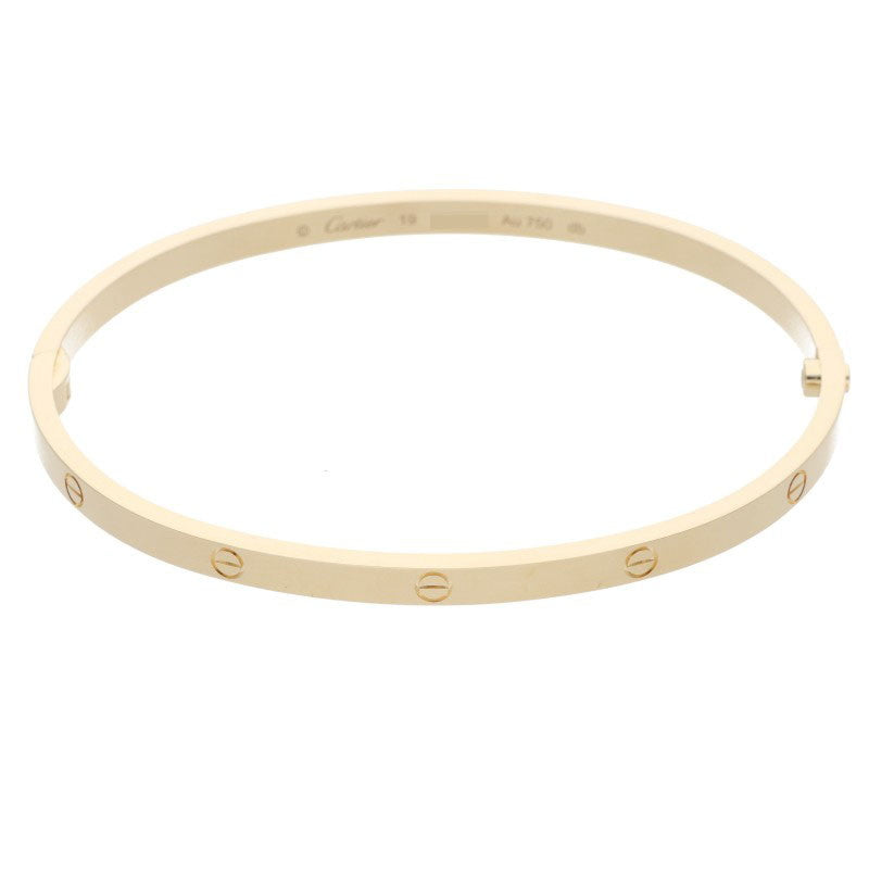 Cartier 18K Yellow Gold Small Love Bracelet Size 19
