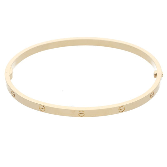 Cartier 18K Yellow Gold Small Love Bracelet Size 19