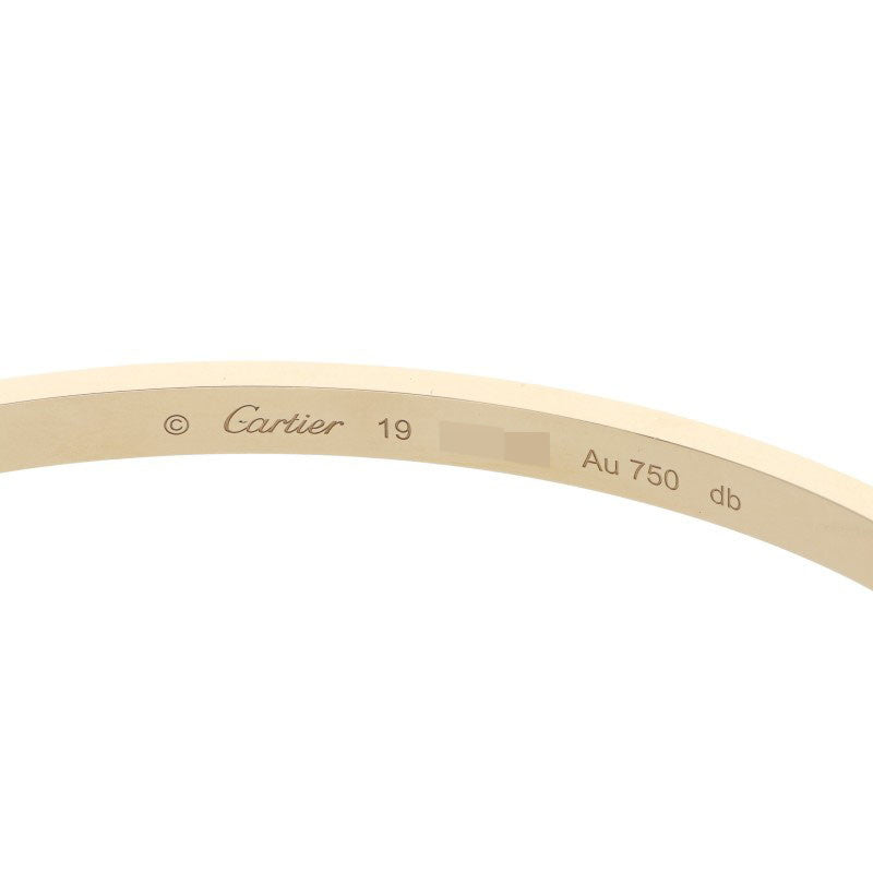 Cartier 18K Yellow Gold Small Love Bracelet Size 19