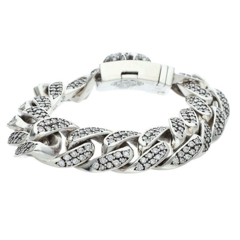 Chrome Hearts BOX CH X CLSC P Diamond Bracelet Size 13LINK