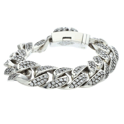 Chrome Hearts BOX CH X CLSC P Diamond Bracelet Size 13LINK