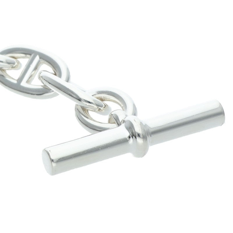 HERMES Chaine d'Ancre TGM Silver Bracelet Size 13LINK
