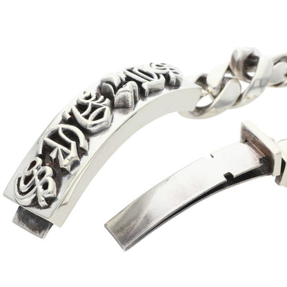Chrome Hearts Lip & Tongue ID Silver Bracelet Size 10LINK