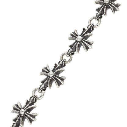 Chrome Hearts CO CH PLUS Cutout Silver Bracelet Size 9LINK