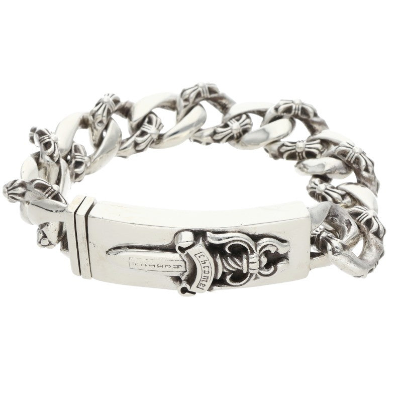 Chrome Hearts ID Dagger Fancy Link Bracelet Size 13LINK