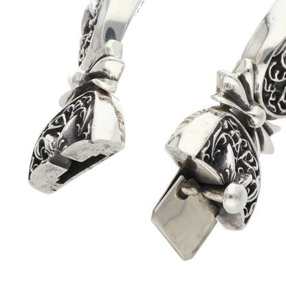 Chrome Hearts Tiny Oval Star Link Silver Bracelet Size 4LINK