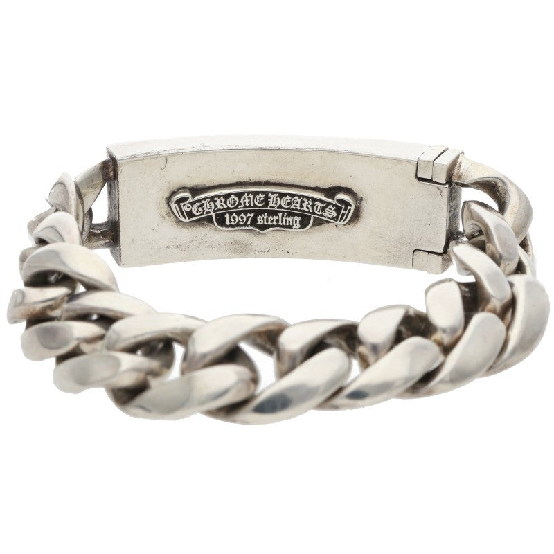 Chrome Hearts ID Floral CRS Silver Bracelet Size 11LINK