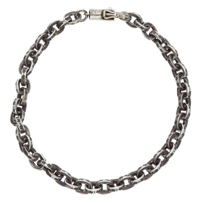Chrome Hearts Paper Chain 925/14K Silver Bracelet Size 7INCH