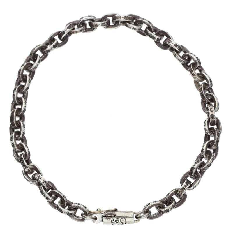 Chrome Hearts Paper Chain 925/14K Silver Bracelet Size 7INCH