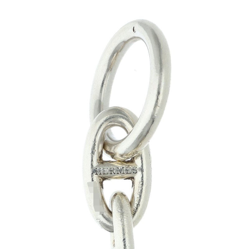 HERMES Chaine d'Ancre GM Silver Bracelet Size 15LINK