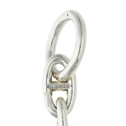 HERMES Chaine d'Ancre GM Silver Bracelet Size 15LINK