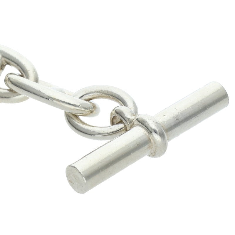 HERMES Chaine d'Ancre GM Silver Bracelet Size 15LINK