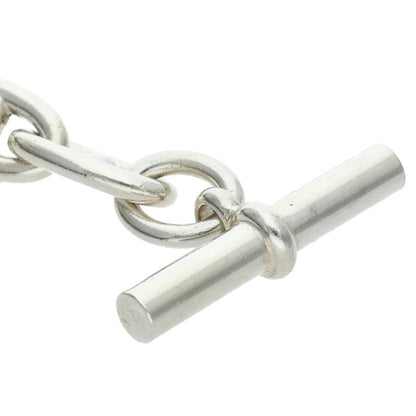 HERMES Chaine d'Ancre GM Silver Bracelet Size 15LINK