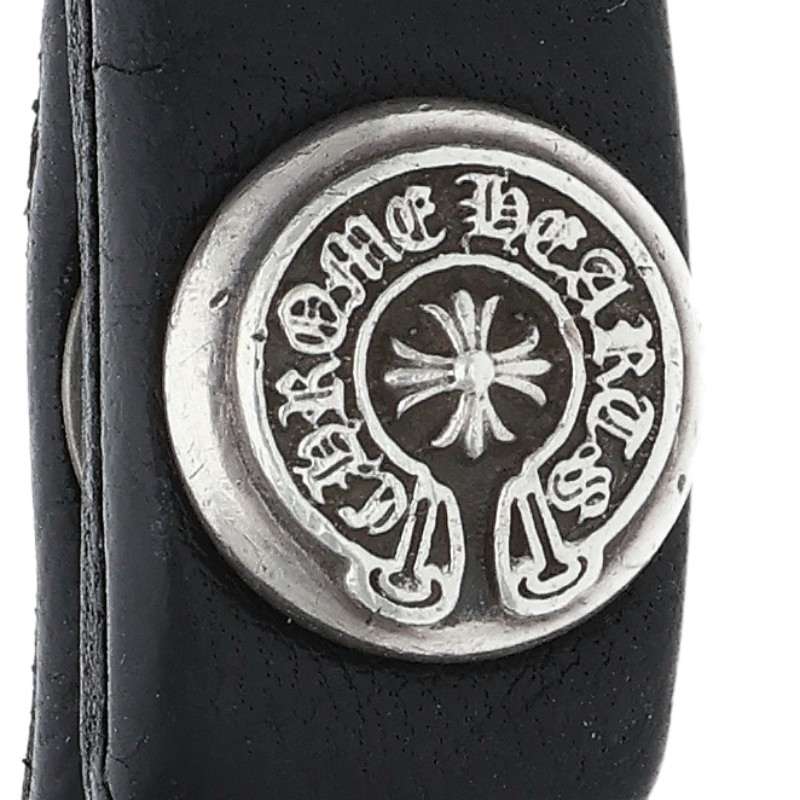 Chrome Hearts ZERO STUD SNGL Leather Bracelet Size ONE SIZE