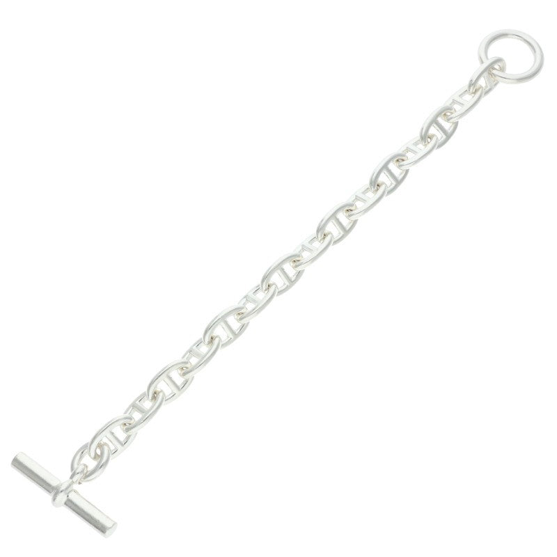 HERMES Chaine d'Ancre MM Silver Bracelet Size 15LINK