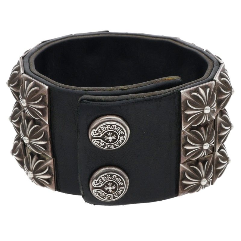 Chrome Hearts Zero Stud Leather Bracelet Size ONE SIZE