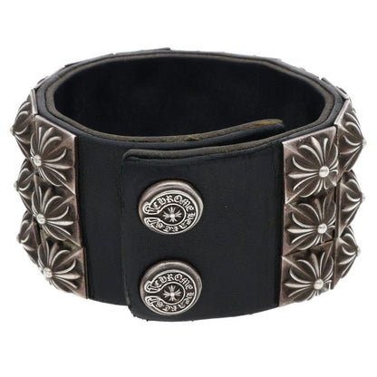 Chrome Hearts Zero Stud Leather Bracelet Size ONE SIZE