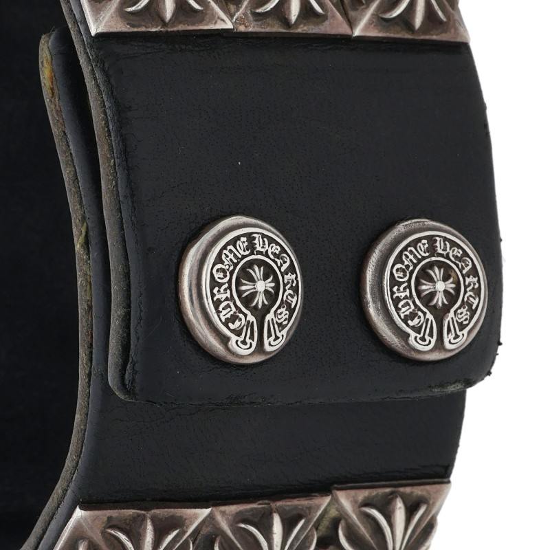 Chrome Hearts Zero Stud Leather Bracelet Size ONE SIZE