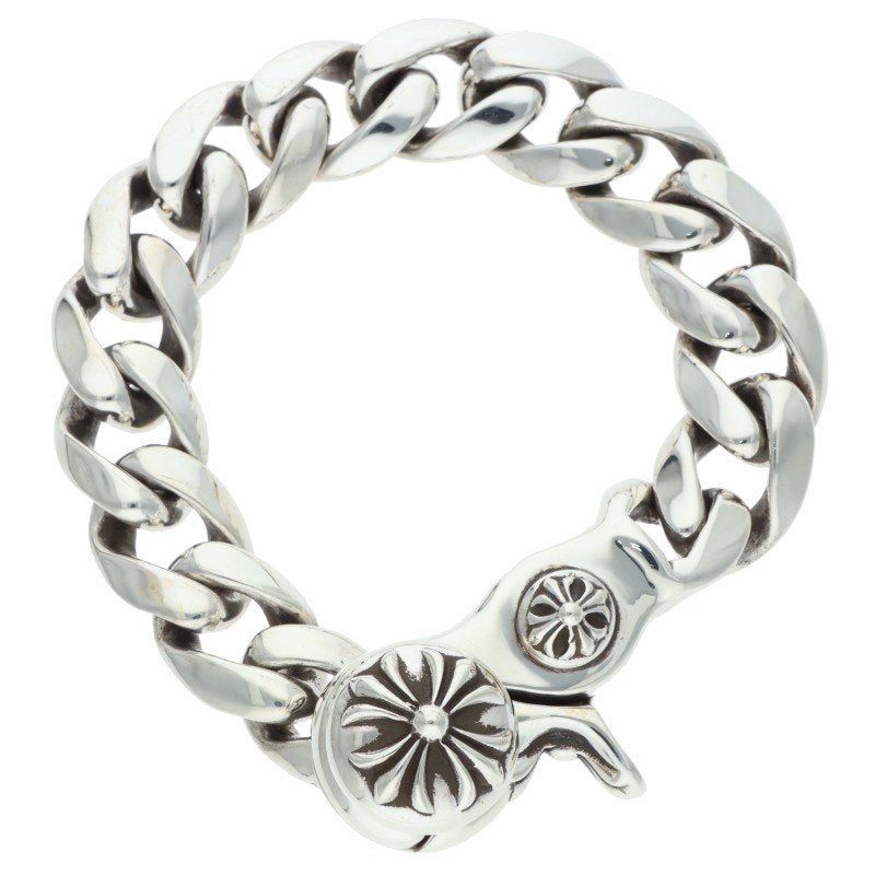 Chrome Hearts Classic Chain Link Clip Bracelet Size 13LINK