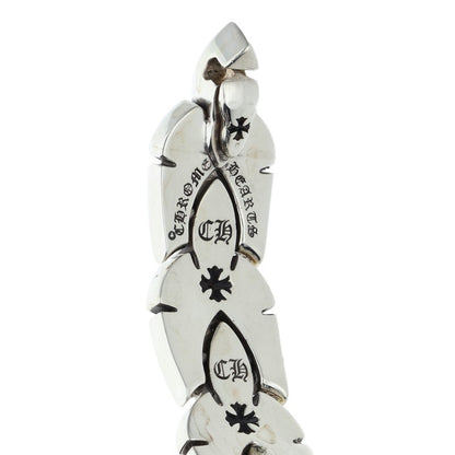 Chrome Hearts Fleur Knee Link MD Silver Bracelet Size 10LINK