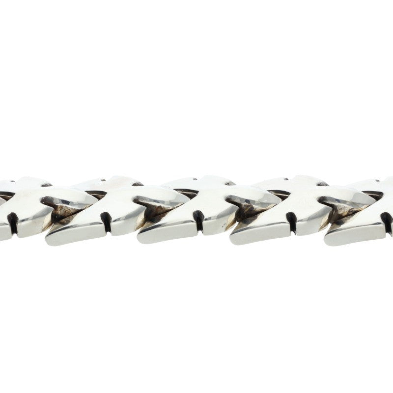 Chrome Hearts Fleur Knee Link MD Silver Bracelet Size 10LINK
