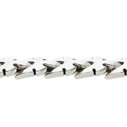 Chrome Hearts Fleur Knee Link MD Silver Bracelet Size 10LINK
