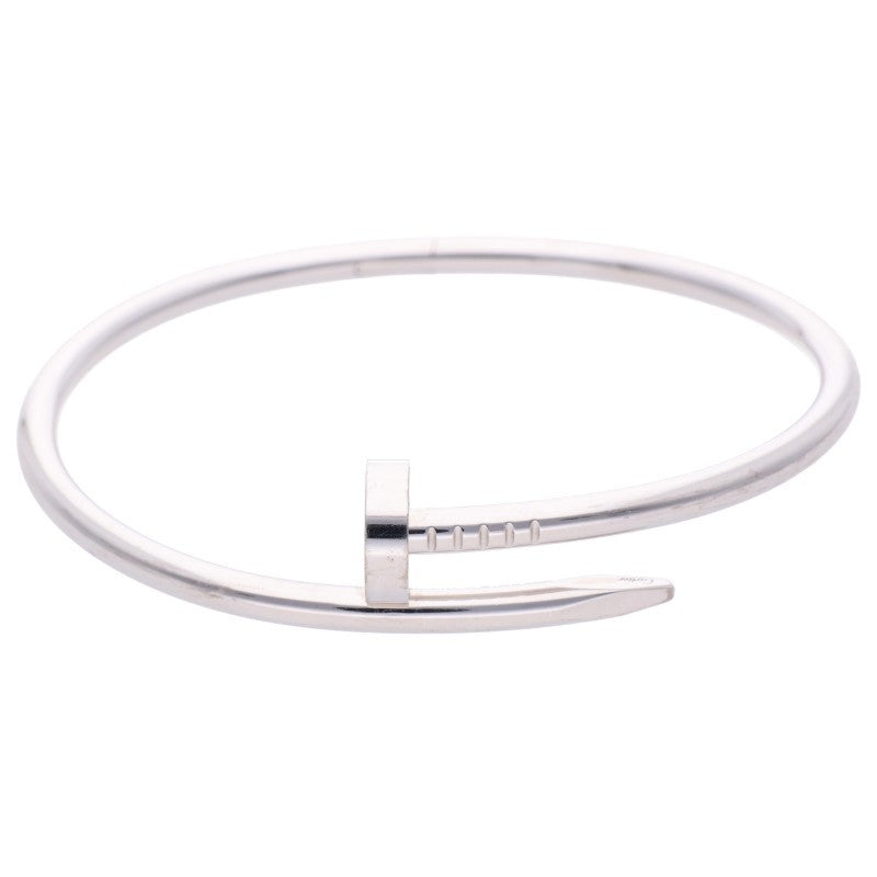 Cartier New Model JUSTE UN CLOU K18WG Gold Bracelet Size 18