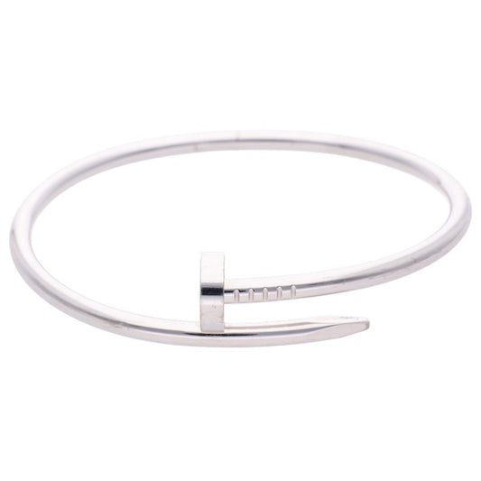 Cartier New Model JUSTE UN CLOU K18WG Gold Bracelet Size 18