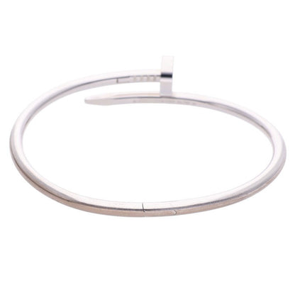 Cartier New Model JUSTE UN CLOU K18WG Gold Bracelet Size 18
