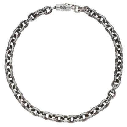 Chrome Hearts Paper Chain Silver Bracelet Size 8INCH
