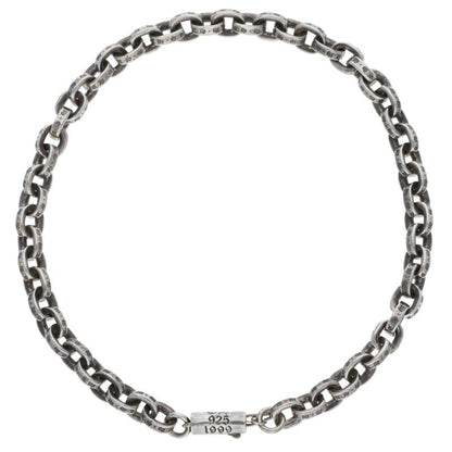 Chrome Hearts Paper Chain Silver Bracelet Size 8INCH