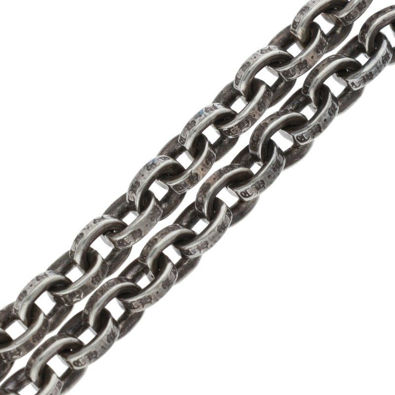 Chrome Hearts Paper Chain Silver Bracelet Size 8INCH
