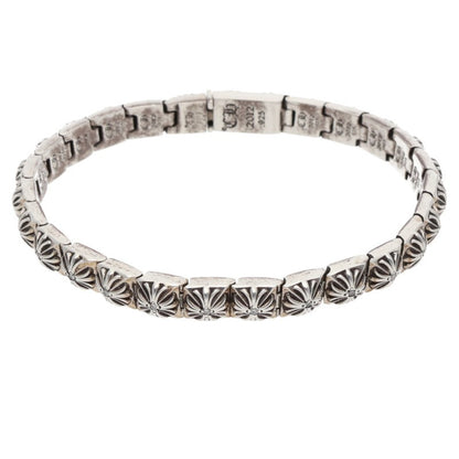Chrome Hearts Pyramid Plus Link Diamond Bracelet Size 24LINK