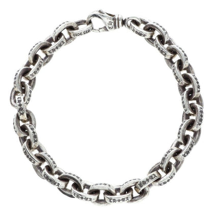 Chrome Hearts LARGE PAPER CHN Silver Bracelet Size 8 Inch