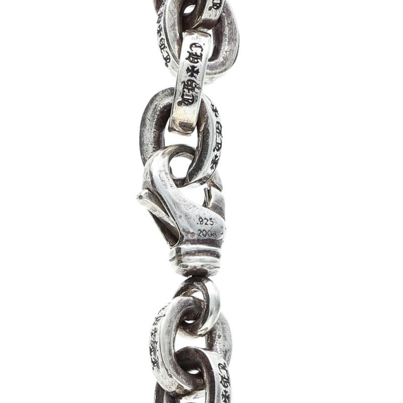 Chrome Hearts LARGE PAPER CHN Silver Bracelet Size 8 Inch