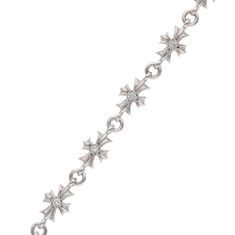Chrome Hearts 18K Pave Diamond Gold Bracelet Size 10LINK